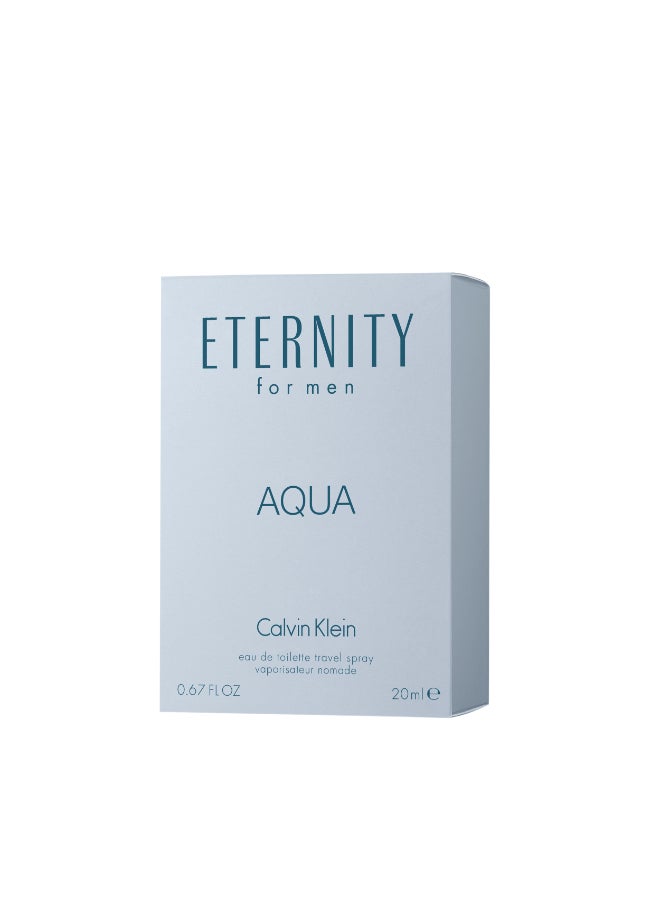 CALVIN KLEIN Eternity Aqua Eau De Toilette Pocket Spray 20ml  - Image 3