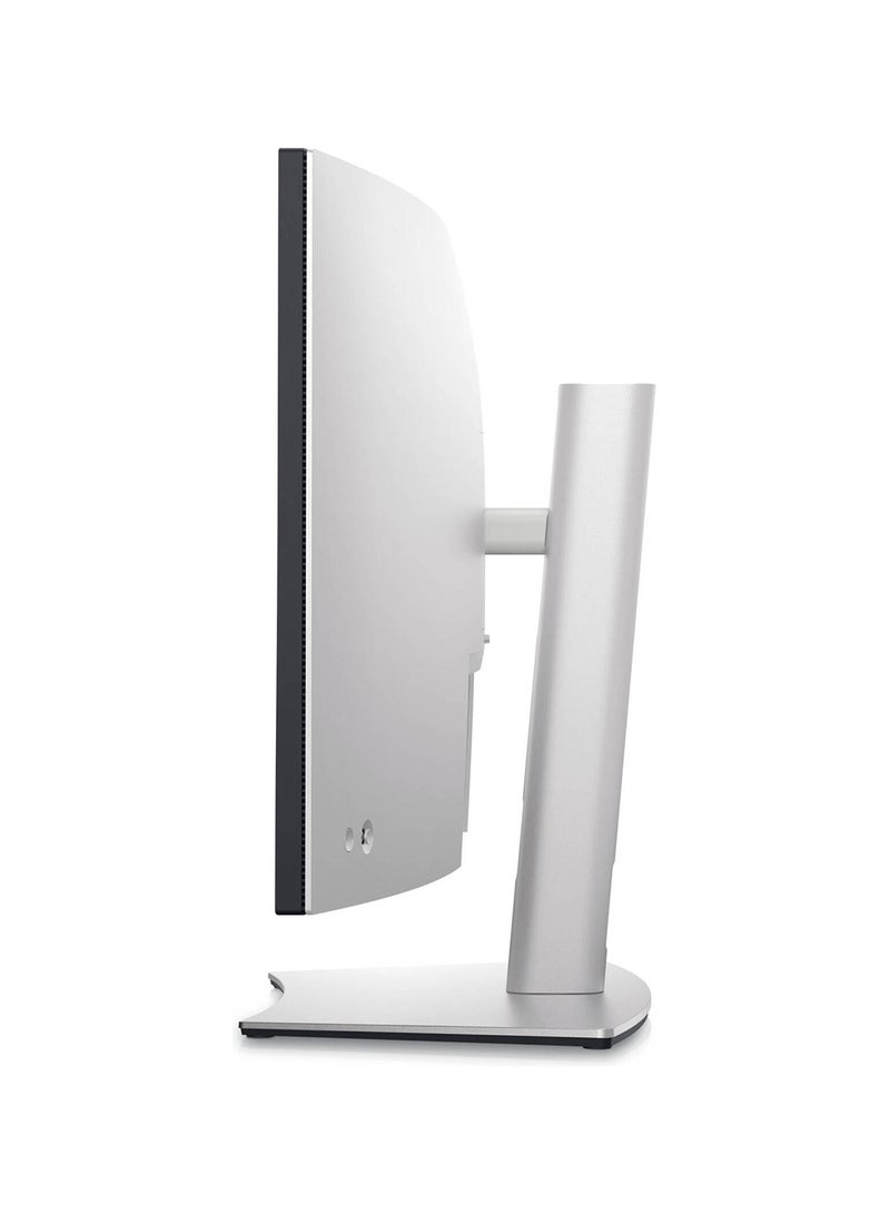 DELL - UltraSharp 38" IPS Curved USB-C Hub Monitor, WQHD+ 3840x1600 @ 60 Hz, 5 ms Response, 300 nits Brightness, 9W Speaker, DCI-P3, 98% P3 with 1.07 Bn Colors, USB-C, HDMI, DP, 2.5GbE RJ45 | U3824DW Black/White - Image 1