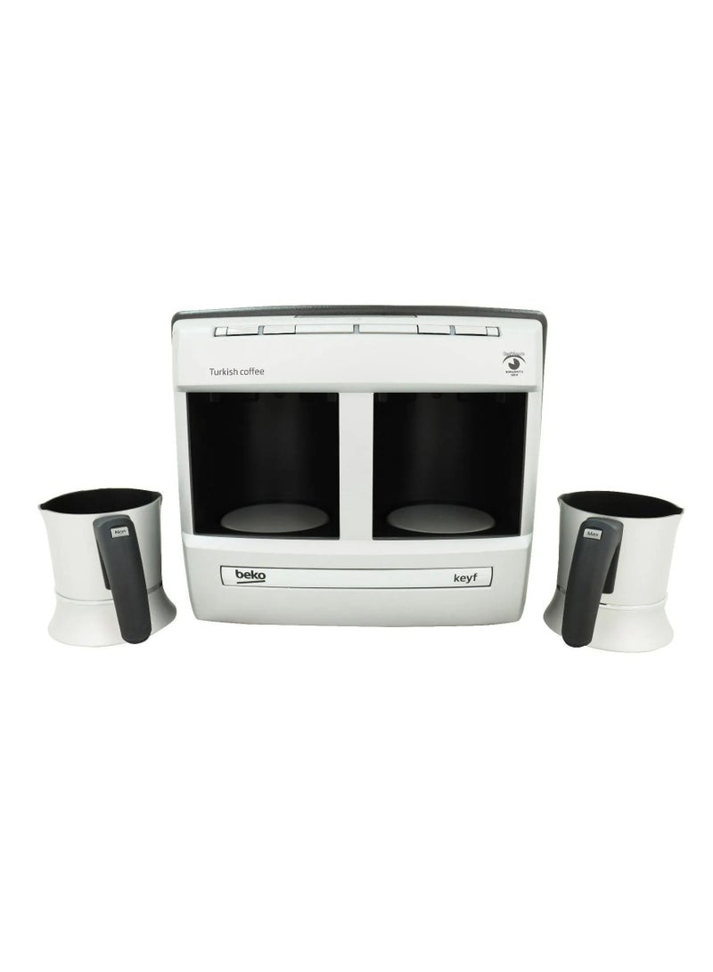 Turkish Coffee Machine With Double Pot 1 L 1200 W BKK 2113 W White