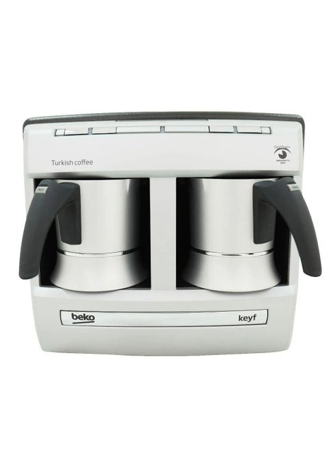 Turkish Coffee Machine With Double Pot 1 L 1200 W BKK 2113 W White