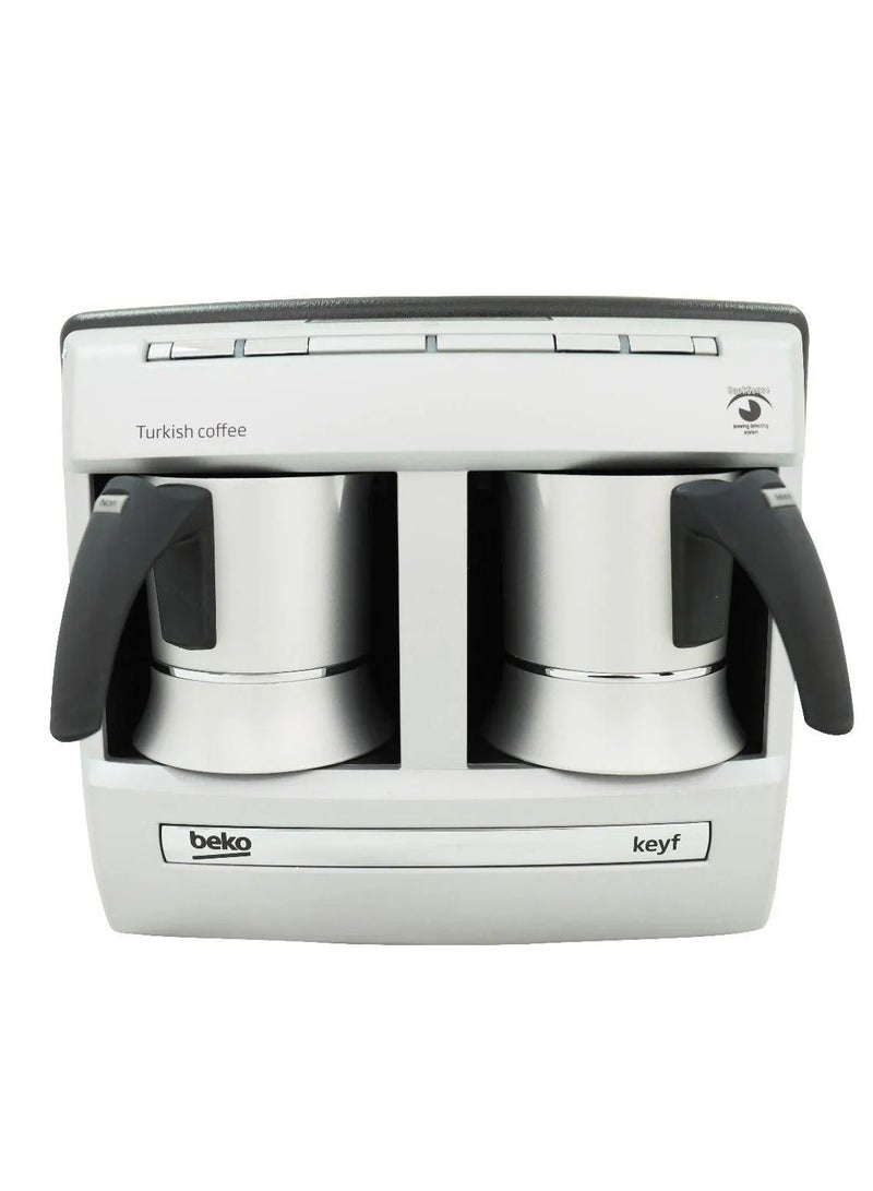 Turkish Coffee Machine With Double Pot 1 L 1200 W BKK 2113 W White