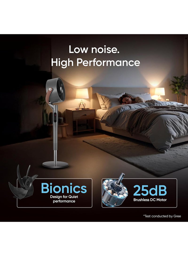 GREE Air Circulation Fan Oscillation, 8 Speed, Plasma generator, With Remote 55 W GCF-2305BAG5 Grey - Image 3