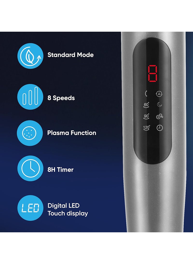 GREE Air Circulation Fan Oscillation, 8 Speed, Plasma generator, With Remote 55 W GCF-2305BAG5 Grey - Image 2