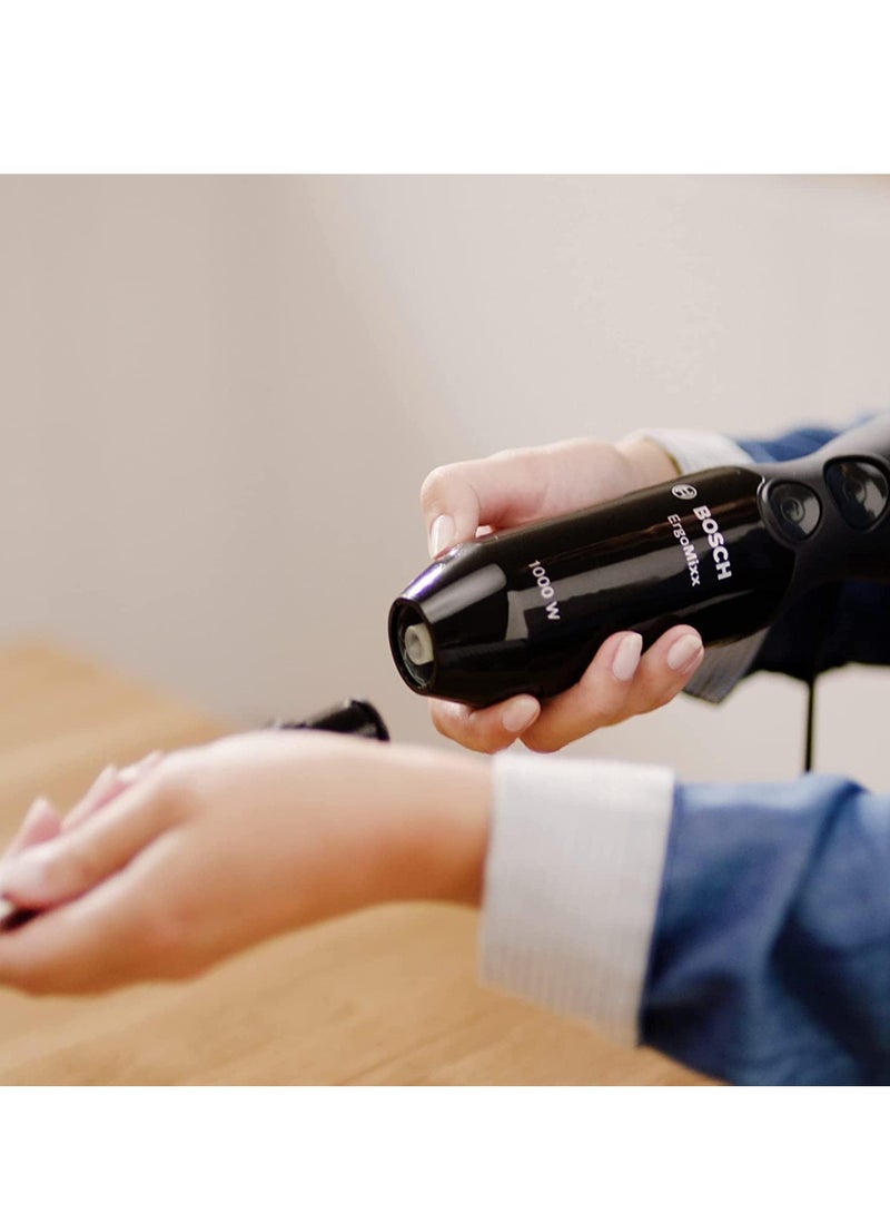 BOSCH - Hand blender ErgoMixx with air Suction 1000 W 12 speed Black MS6CB61V1 1000 W MS6CB61V1 Black - Image 1