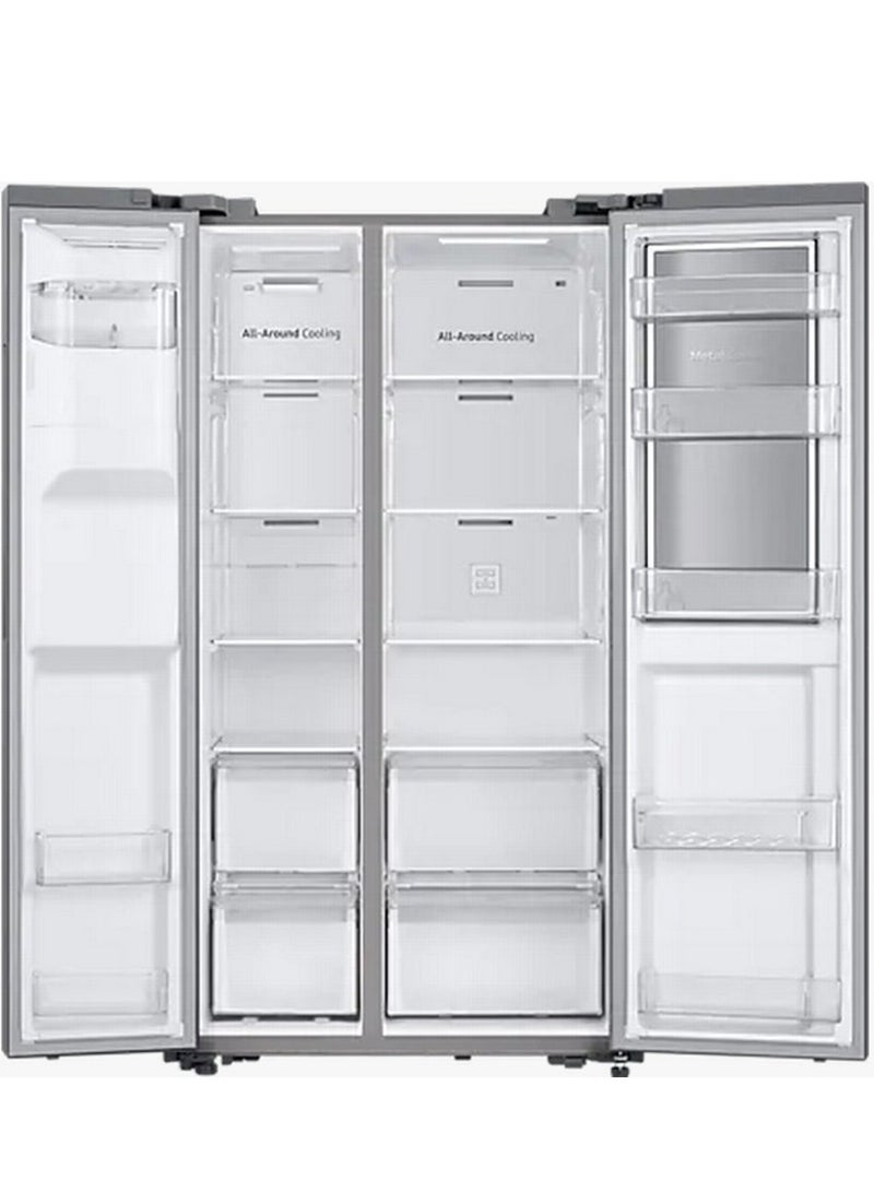 Samsung 628 Liter Side By Side Refrigerator With Water Dispenser RH65A5401M9/EU Silver  - Image 3
