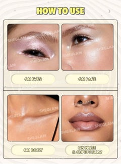 SHEGLAM Lunar Glow Highlighter - Tea Cake gold  - Image 5