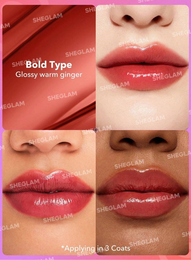 SHEGLAM Mirror Kiss High-Shine Lipstick - Bold Type Bold Type - Image 2