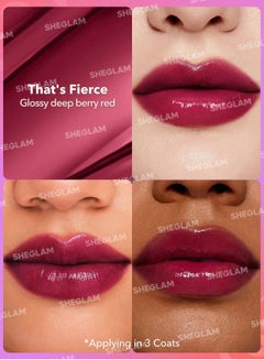 SHEGLAM Mirror Kiss High-Shine Lipstick - That's Fierce That's Fierce  - Image 2
