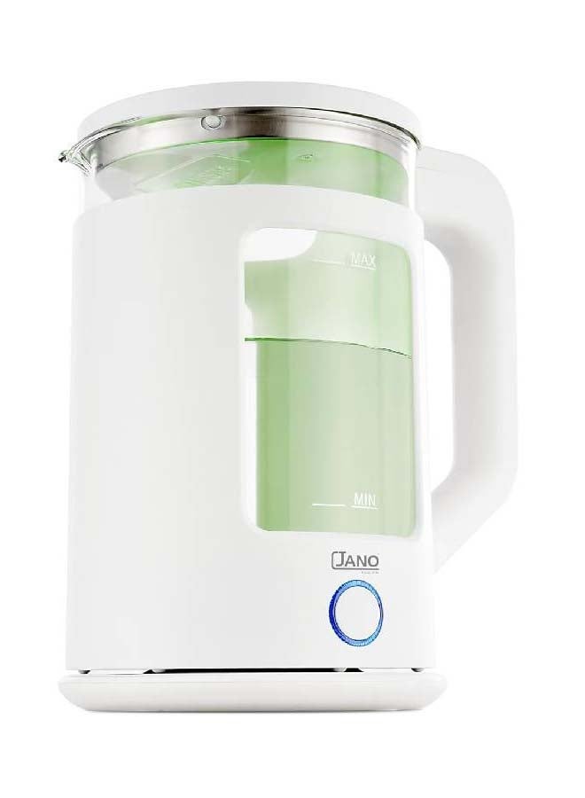 Jano - Electric Glass Kettle LED Color Indicator With Self-Off Function And Water Level Indicator 1.7 L 1500 W JN03201 White - Image 1