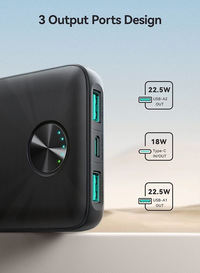 جوي روم حزمة بطارية بنك الطاقة LED ذات 3 منافذ عالية السعة بقدرة 22.5 وات - Image 4