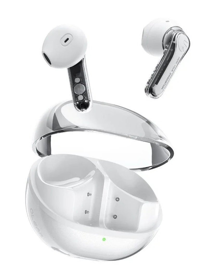 SoundPEATS - Clear-Pods In-ear Wireless Earbuds Long Battery Life Dual-Microphone White - Image 1
