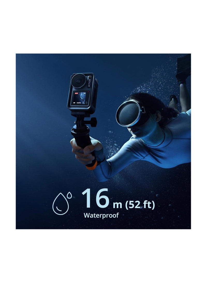 dji - Osmo Action 3 Standard Combo, Waterproof Action Camera 4K with Super-Wide FOV, 10-Bit Color Depth, Stabilization, Long-Lasting 160 Mins, Dual Touchscreens, Mini Action Camera For Outdoor, Travel - Image 1