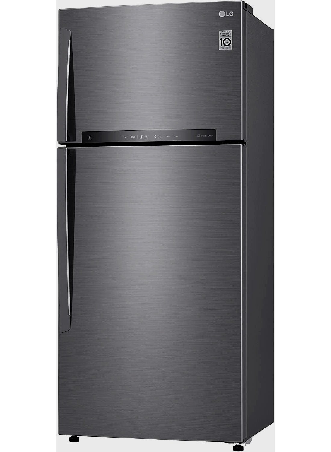 475 Litres Inverter Refrigerator - LED Touch Control - Smart ThinQ - Hygiene Fresh Filter - Inner Door Cooling - GN-H622HQHL GN-H622HQHL Dark Graphite