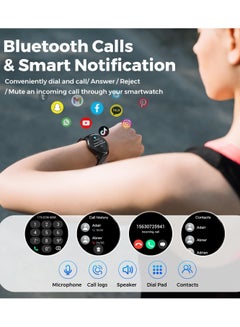 SoundPEATS 280 mAh SmartWatch Model Watch 4 Long Battery Life, Waterproof Black  - Image 3