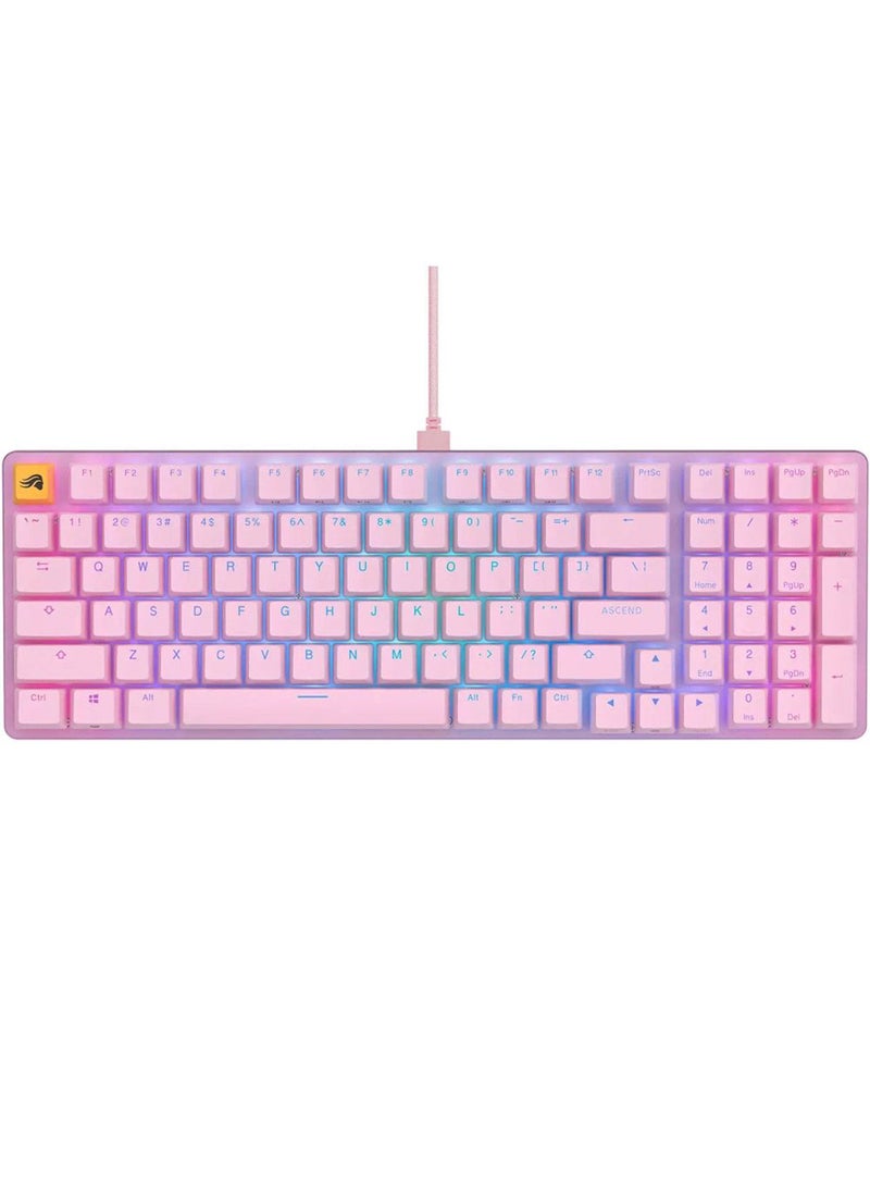 Glorious GMMK2 RGB Mechanical 96% Gaming Keyboard - Pink - Image 1