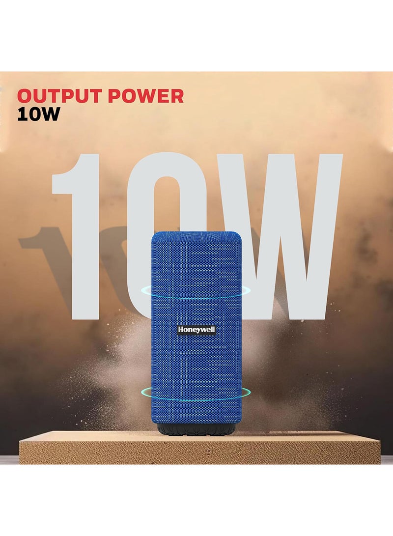 هوني ويل Suono P300 10W 5.3 Bluetooth Speaker,9H Playtime, Deep Bass,IPX 4,TWS Feature,Fast Charging,SD Card,USB,AUX,Built-In Mic&52mm Drivers,2 Yrs Manufacturer Warranty Blue  - Image 2