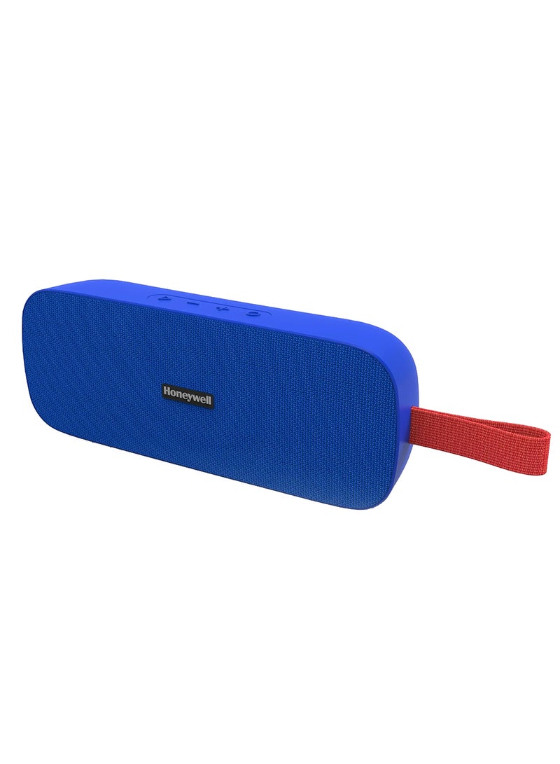 هوني ويل Trueno U300 20W 5.3 Bluetooth Speaker,Deep Bass Radiators,13H Playtime,IPX 6,TWS Feature,SD Card,USB Type-C Port,AUX,Built-in Mic and 78mm*2 Drivers, 3Yrs Manufacturer Warranty Blue  - Image 1