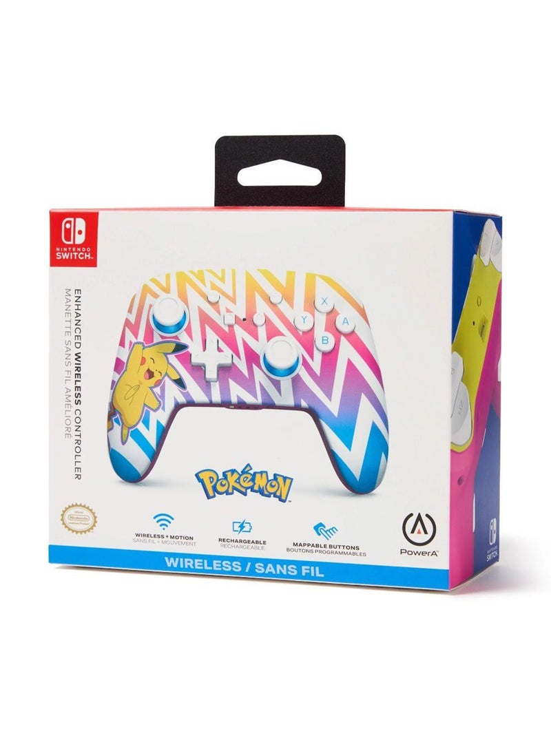 PowerA Enhanced Wireless Controller for Nintendo Switch - Pikachu Vibrant, Nintendo Switch - OLED Model, Nintendo Switch Lite, Gamepad, game controller, Bluetooth controller  - Image 2