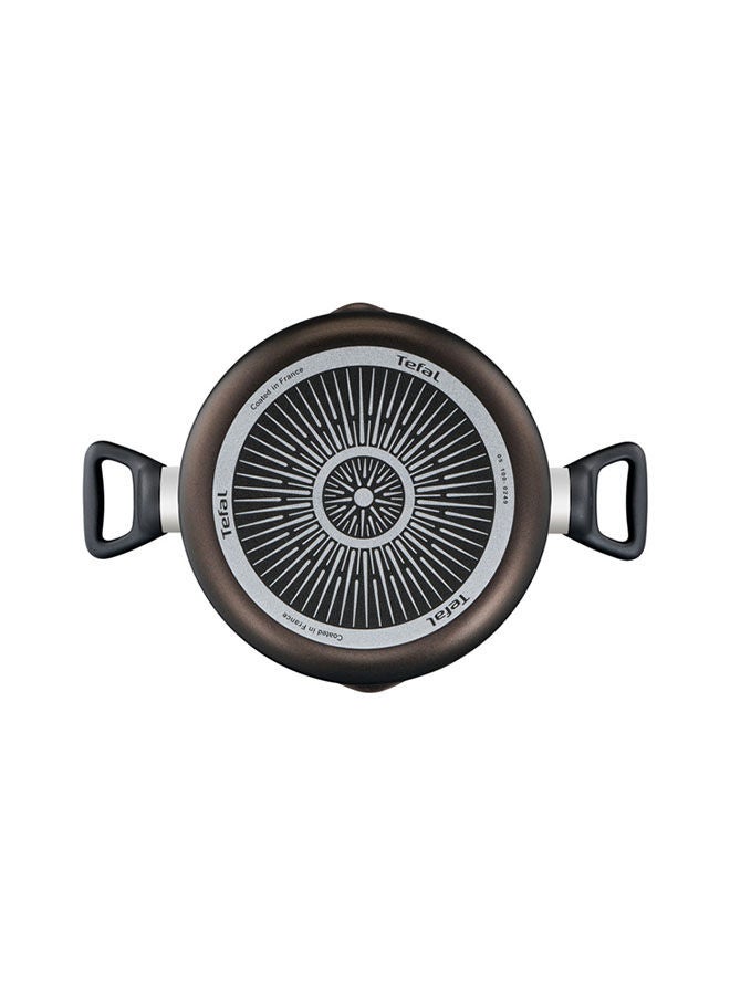 تيفال قدر طهي مكثف بحجم XL مع غطاء زجاجي، غير لاصق بني داكن 18 سم - Image 2