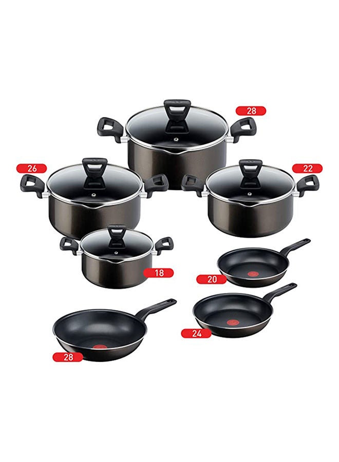 Tefal Xl Intense Stewpot Set With Glass Lid 11 Pieces Black 18-22-26-28cm - pnsku/N70088529V/45/_/1720094459/337d5e87-faf7-4d89-8b53-e172a83556c4