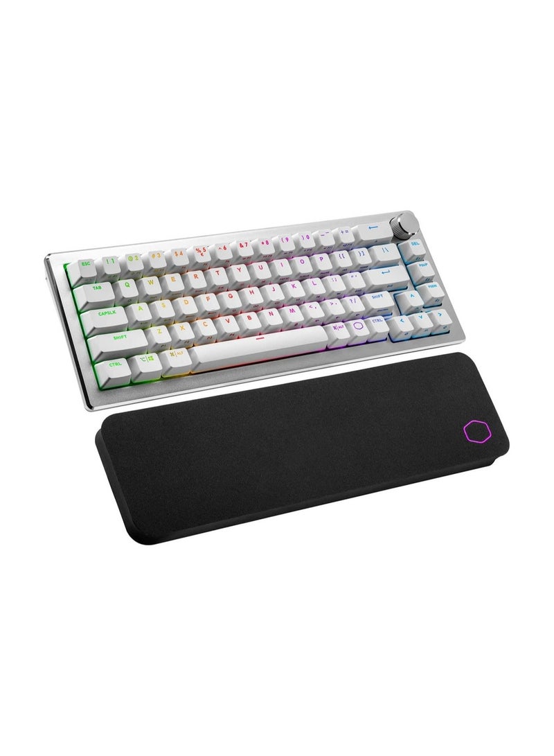 COOLER MASTER - Key Board CK721 White ( RED - SW) AR,CK-721-SKTR1-AR - Image 1