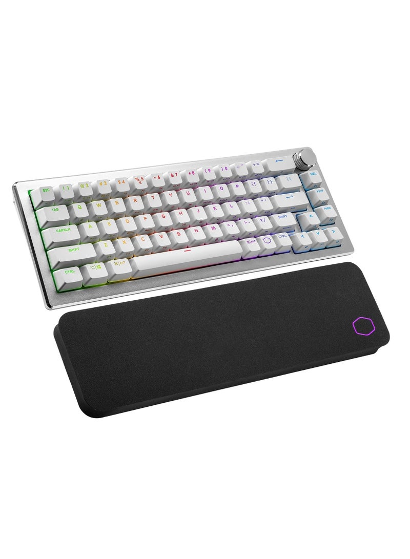 COOLER MASTER Keyboard CK721 White (BLUE-SW) US,CK-721-SKTL1-US  - Image 1