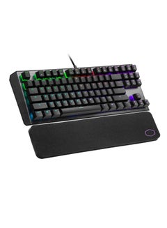 COOLER MASTER V2 Tenkeyless Gaming Mechanical Keyboard Blue Switch With RGB Backlighting, On-The-Fly Controls, And Aluminum Top Plate CK-530-GKTL1-AE 