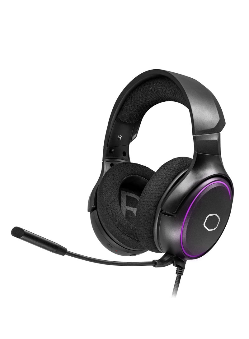 Gaming Headset with RGB Illumination, Virtual 7.1 Surround Sound, Durable Aluminum Frame, Detachable Omni-Directional Boom Mic, USB Connectivity (MH-650) - pnsku/N70088598V/45/_/1719898331/e83774e5-0d40-4fdd-9565-beabc940c87e