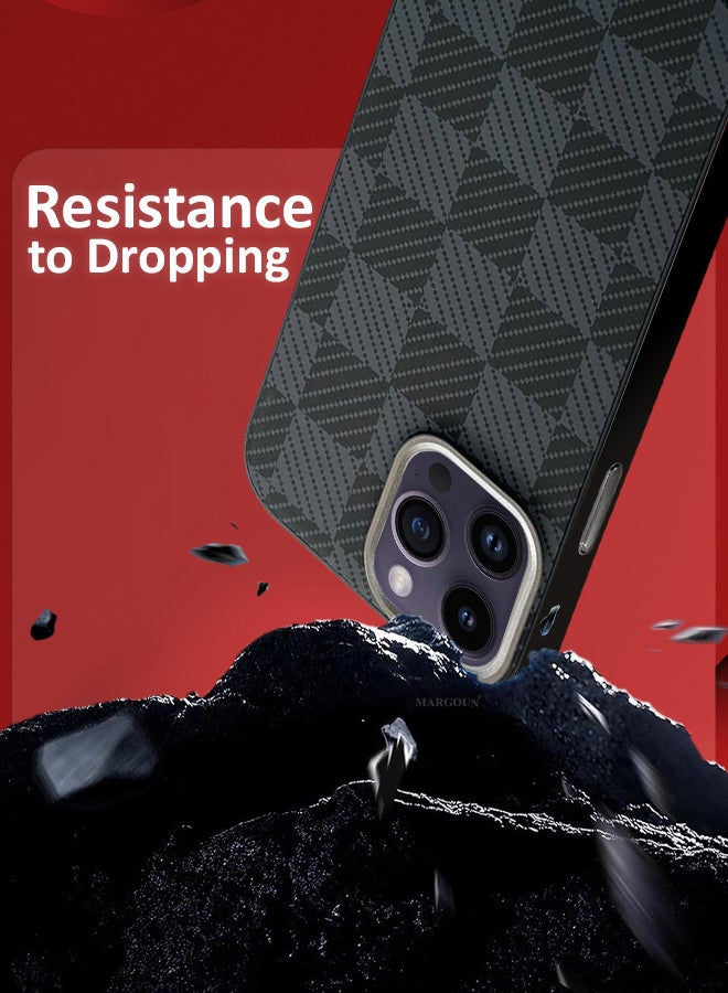 مارجون For iPhone 14 Pro Max Case Cover 2024 New Pattern Aramid Carbon Fiber Phone Case Slim And Light Design MIX3 - Image 2