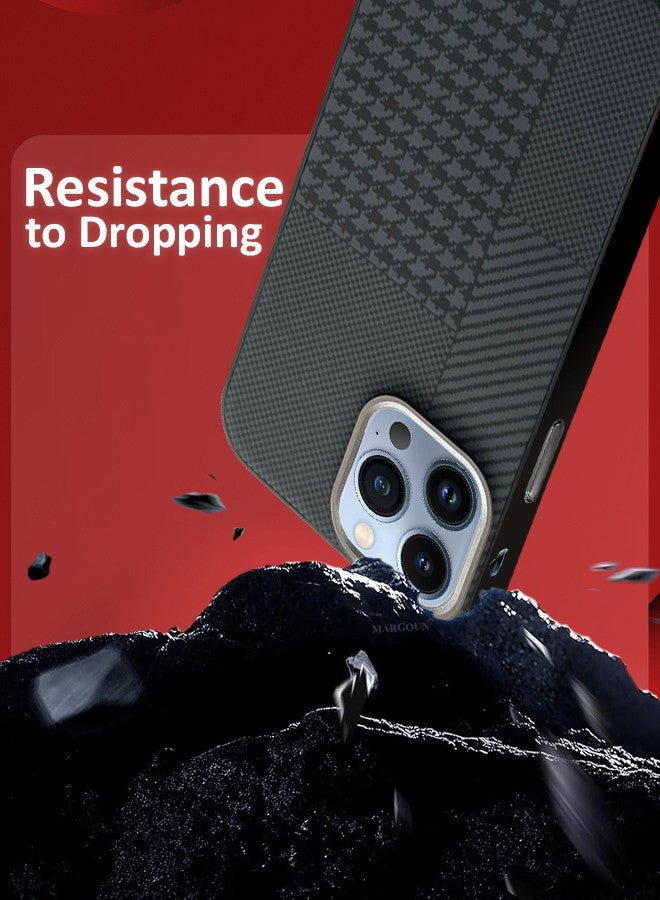 MARGOUN For iPhone 13 Pro Max Case Cover 2024 New Pattern Aramid Carbon Fiber Phone Case Slim And Light Design MIX1 - Image 2