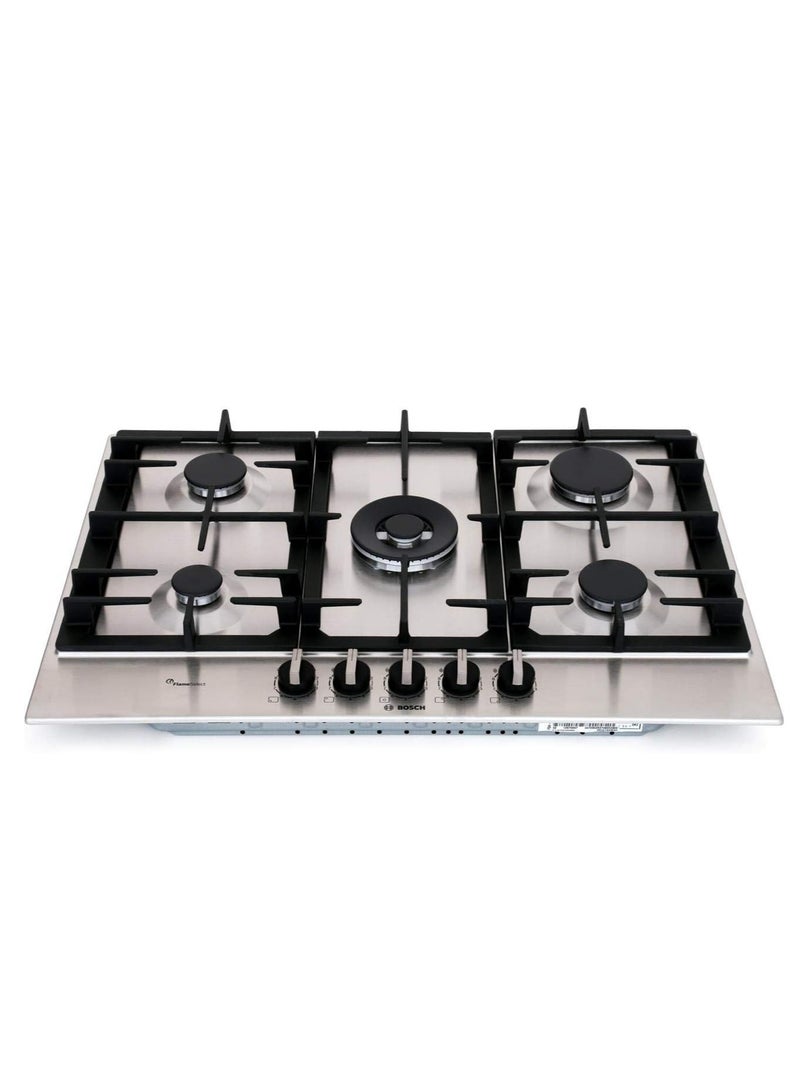 BOSCH Series 6 built-in Gas hob 75 cm, Stainless steel, 5 Burners - Cast iron with rubber feet - PCQ7A5B90 - silver Series 6 built-in Gas hob Stainless steel - Image 5