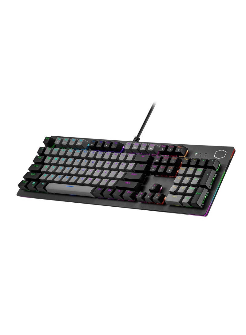 كولر ماستر لوحة مفاتيح الألعاب الميكانيكية CK352 RGB - مفتاح أحمر - Image 1