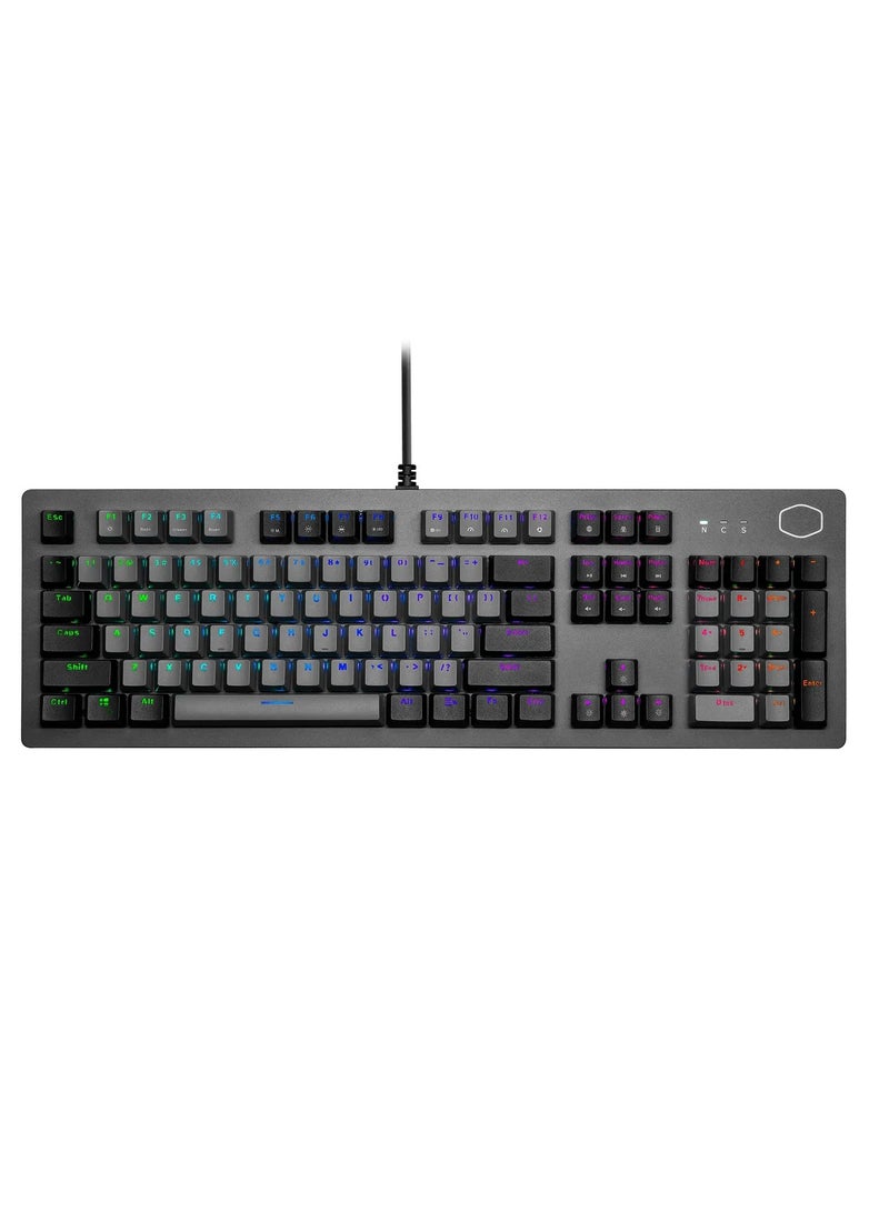 كولر ماستر لوحة مفاتيح الألعاب الميكانيكية CK352 RGB - مفتاح أحمر - Image 2