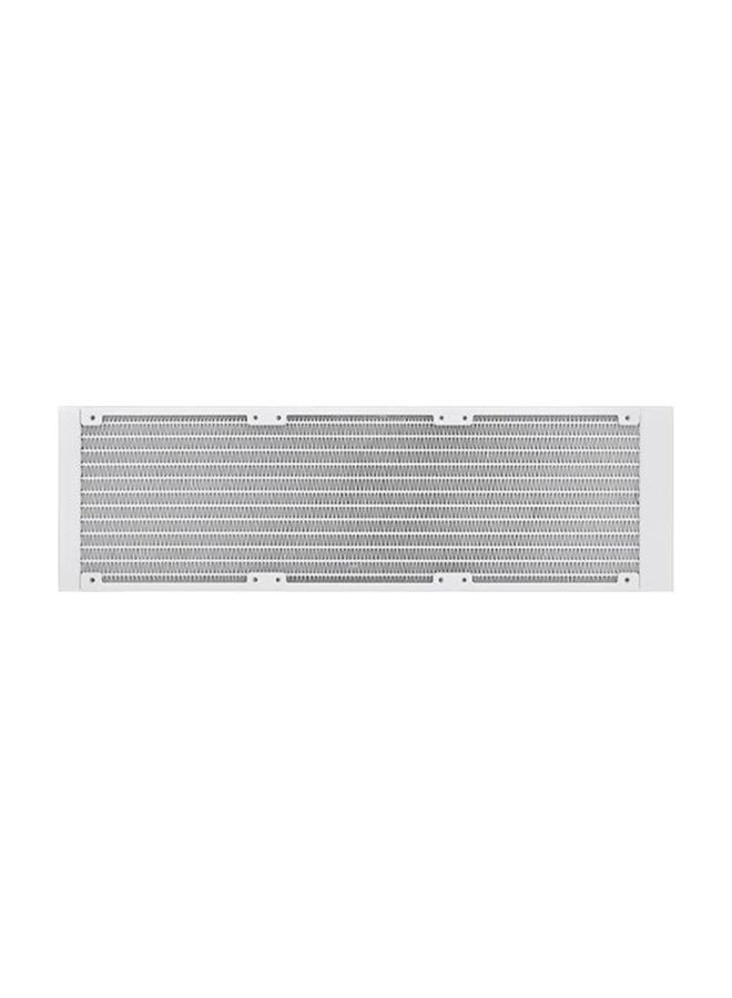 Thermaltake - TH360 V2 Ultra ARGB Sync All-In-One Liquid Cooler, 2.1" TFT-LCD Display, 360mm Radiator, 2000 RPM Fan Speed, 57.05 CFM Fan Airflow, Snow Edition | CL-W405-PL12SW-A White - Image 1