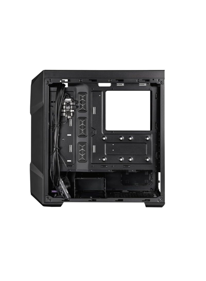 كولر ماستر صندوق TD500 Mesh V2 - علبة كمبيوتر متوسطة الحجم E-ATX مع شبكة مضلعة، 3 مراوح ARGB مثبتة مسبقًا مقاس 120 مم، لوحة علوية قابلة للإزالة، لوحة جانبية من الزجاج المقسّى، USB Type-C بسرعة 10 جيجابت في الثانية - أسود  - Image 5