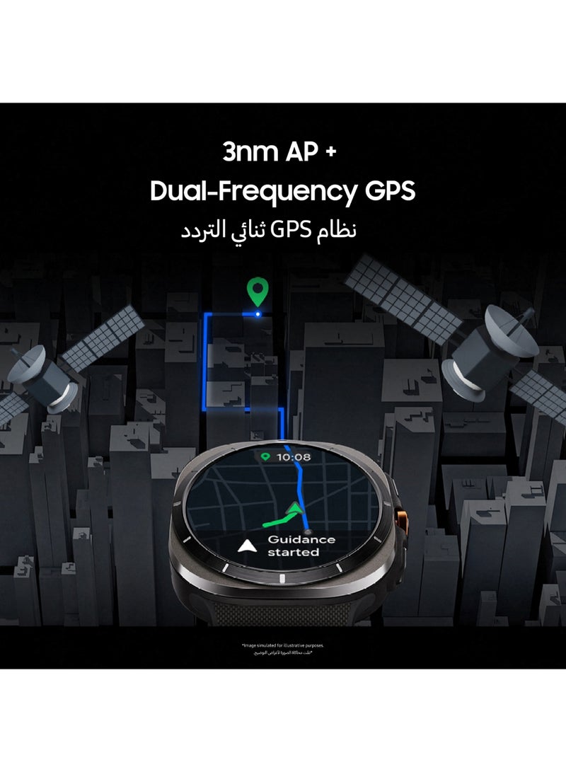 Samsung - Galaxy Watch Ultra 47mm (Middle East Version) Smartwatch, LTE, Health Monitoring, Fitness Tracker - Titanium White - Image 1