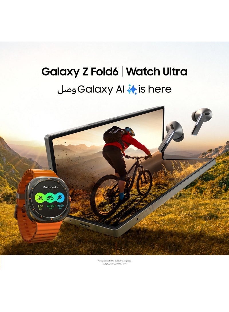 Samsung - Galaxy Watch Ultra 47mm (Middle East Version) Smartwatch, LTE, Health Monitoring, Fitness Tracker - Titanium White - Image 1