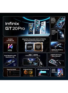 Infinix GT 20 Pro Dual SIM Mecha Orange 12+12GB RAM 256GB With Free Gift 5G - Middle East Version  - Image 5