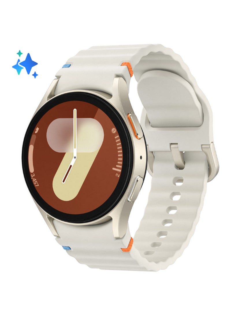 Samsung - Galaxy Watch 7 40mm (Middle East Version) Bluetooth Smartwatch - Beige/ Cream - Image 1