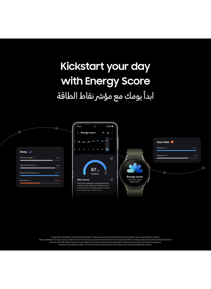Samsung - Galaxy Watch7 40mm (Middle East Version) Smartwatch, Bluetooth, Sleep Coaching, Fitness Tracker - Green - Image 1