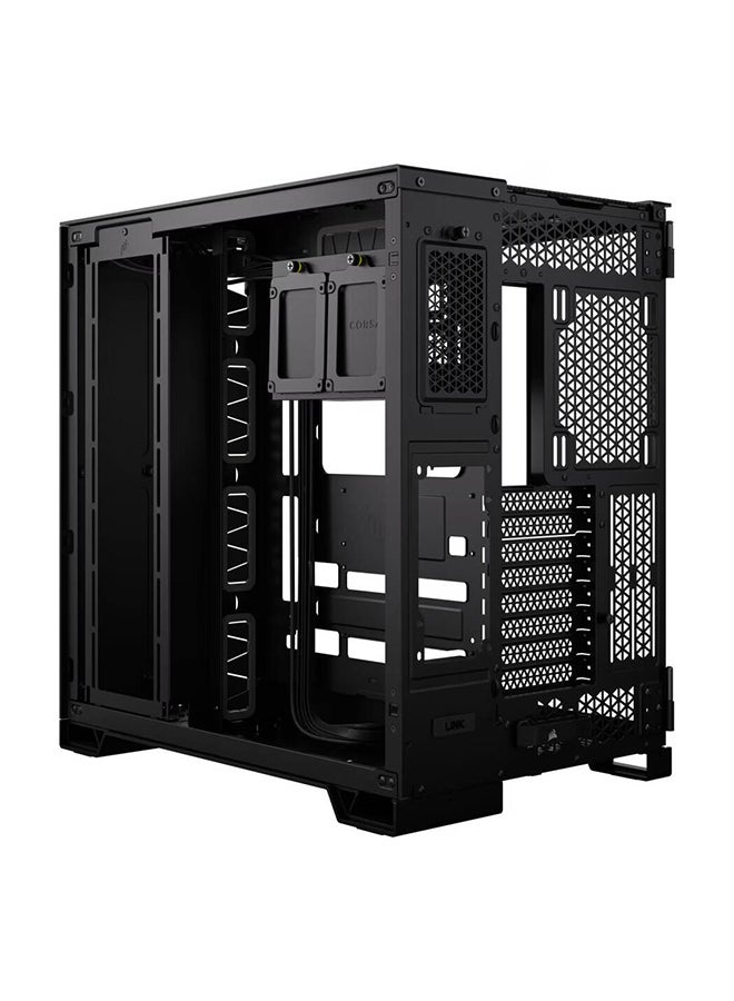 CORSAIR - 6500X Mid-Tower Computer Case, Up to 360mm Radiator & 10x Fan Support, Tempered Glass, Dual Chamber Design, Modern Front Panel I/O, Wide Cooling Flexibility | CC-9011257-WW Black - Image 1