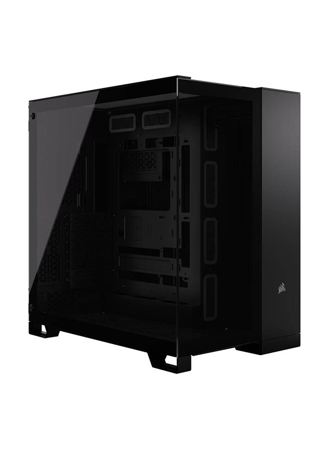 CORSAIR - 6500X Mid-Tower Computer Case, Up to 360mm Radiator & 10x Fan Support, Tempered Glass, Dual Chamber Design, Modern Front Panel I/O, Wide Cooling Flexibility | CC-9011257-WW Black - Image 1