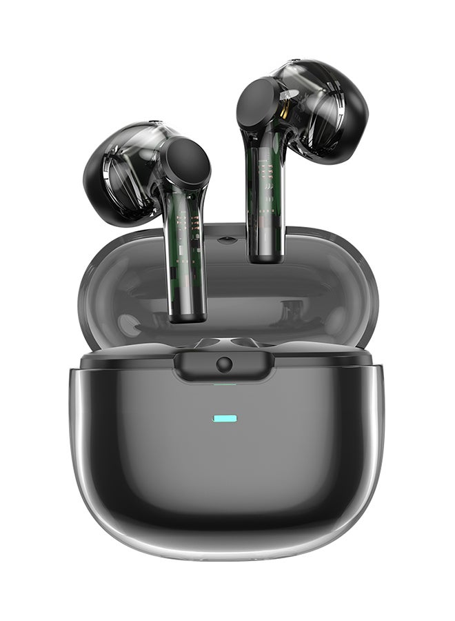 WIWU - Pure Sound TWS Airbuds - Semi-In-Ear, Bluetooth 5.3, 35mAh Battery, 35 Hours Playtime, Waterproof Black - Image 1