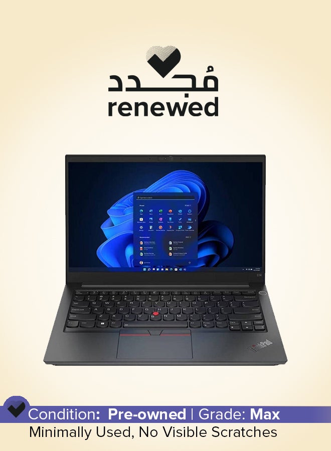 Lenovo Renewed - ThinkPad E14 Gen 3 With  14-Inch FHD Display,AMD Ryzen 5-5500U/Hexa Core/5th Gen/8GB RAM/256GB SSD/AMD Radeon Graphics/Windows 11 Pro English Black  - Image 1