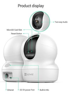 إيزفيز كاميرا CP1 عرض بانورامي بزاوية 360 درجة وتتبع ذكي بدقة 2K HD وعرض بزاوية 360 درجة بدقة 3 ميجابكسل  - Image 4