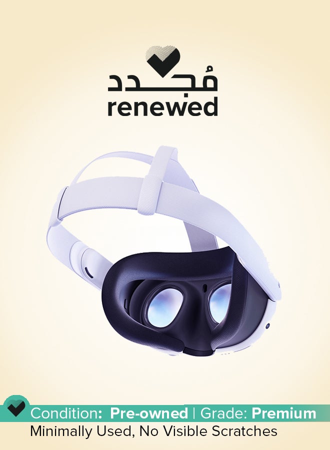 Meta Renewed - Quest 3 Advanced All-In-One VR Headset 512GB White  - Image 1