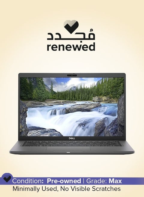 Renewed - Latitude 7410 With 14-Inch FHD Touch Display,Core i5/Dual Core/10th Gen/8GB RAM/512GB SSD/Windows 10/Intel HD Graphics English Black