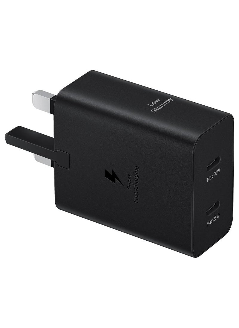 Samsung 50W Duo Power Adapter (With 1.8m Cable) - Black - Image 1