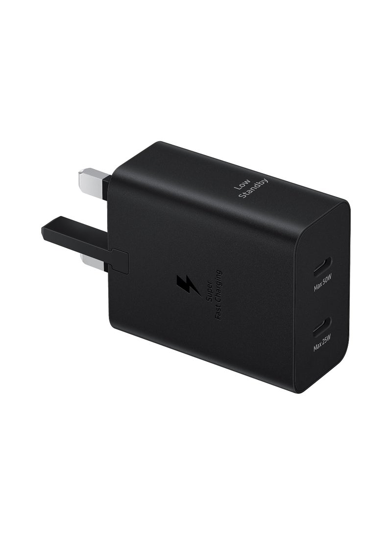 Samsung 50W Duo Power Adapter (With 1.8m Cable) - Black - Image 1