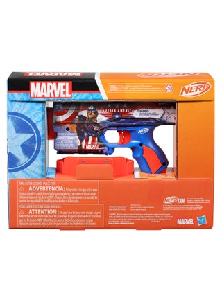 Nerf Ink Marvel Captain America Single Fire Dart Blaster includes 10 Nerf Elite Darts for 8+ Years | F9717 - view 3